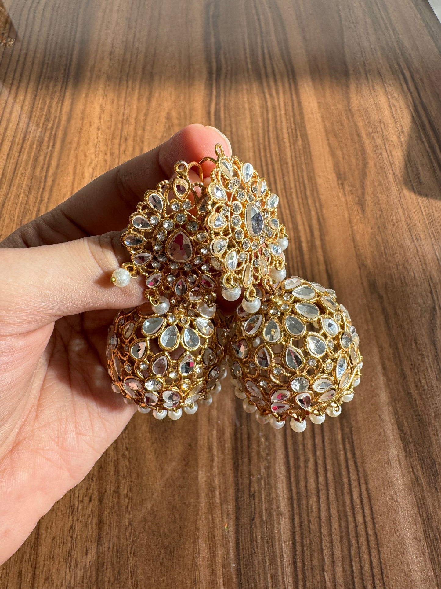 Mirror dome Jhumka