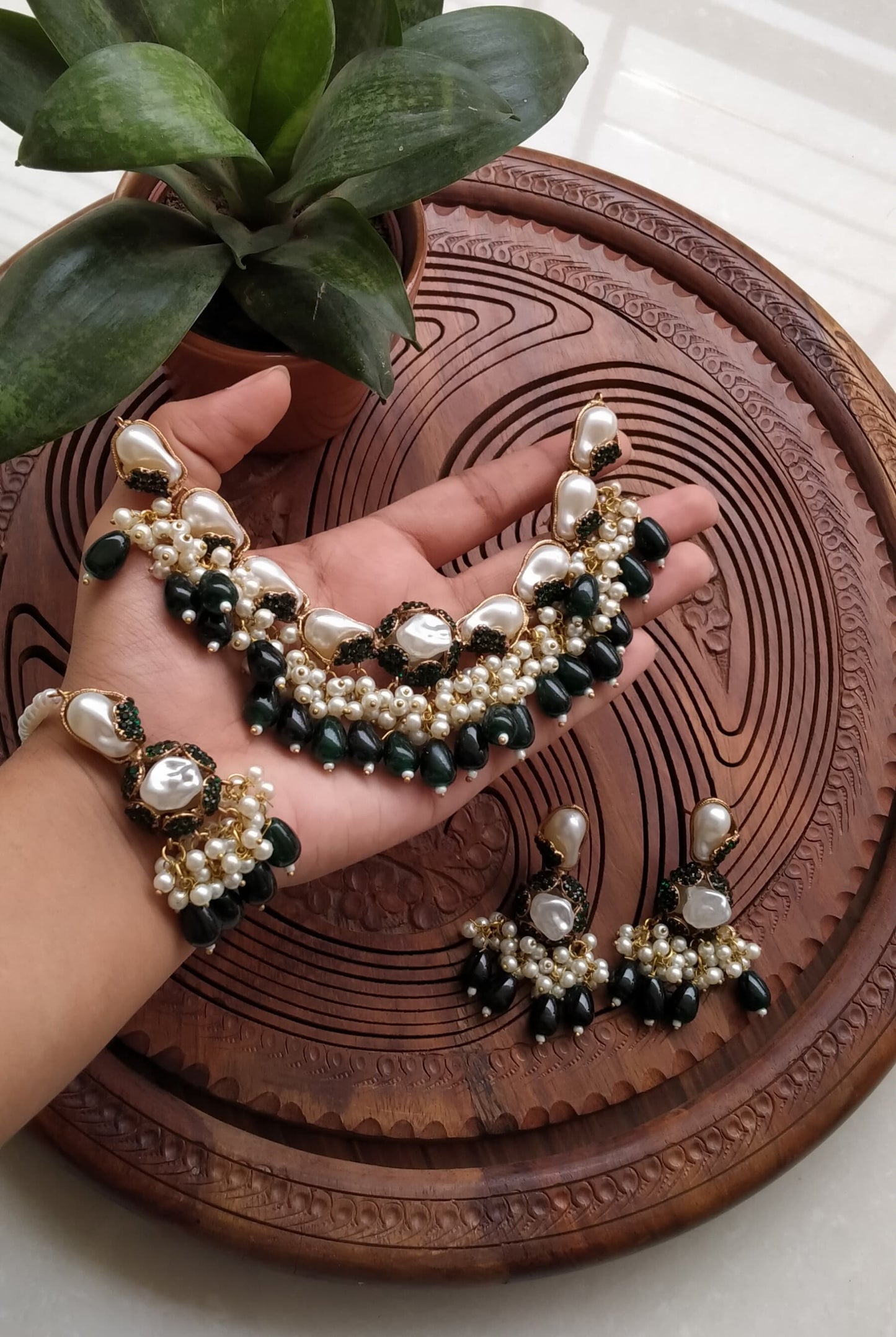 TURKISH STONE PEARL SET