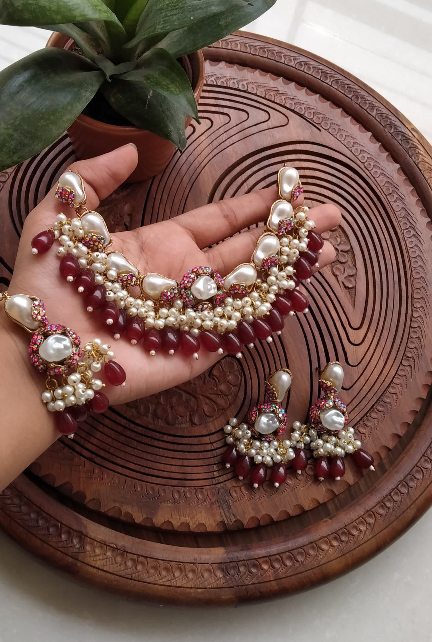 TURKISH STONE PEARL SET