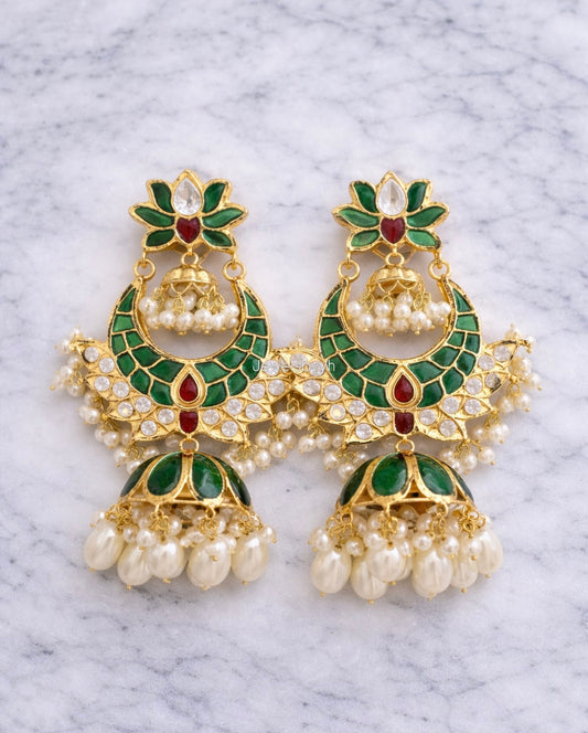 EMERALD NOOR JHUMKA EARRING