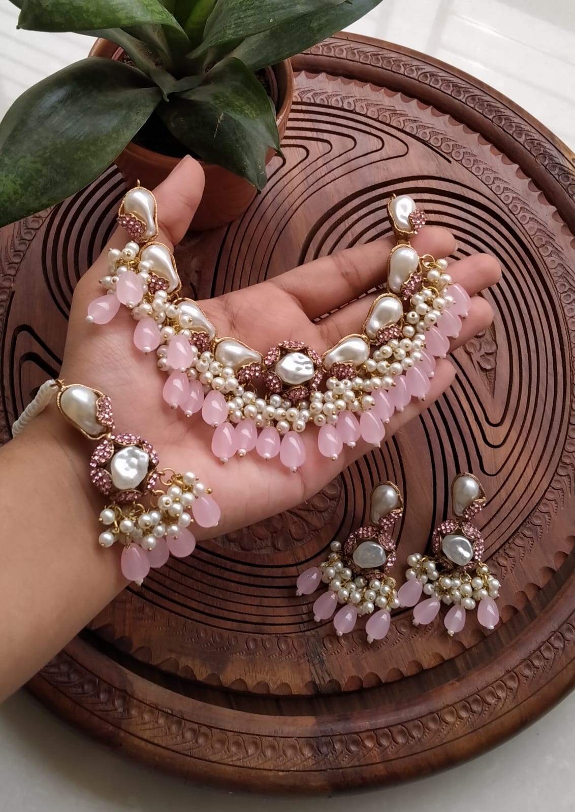 TURKISH STONE PEARL SET