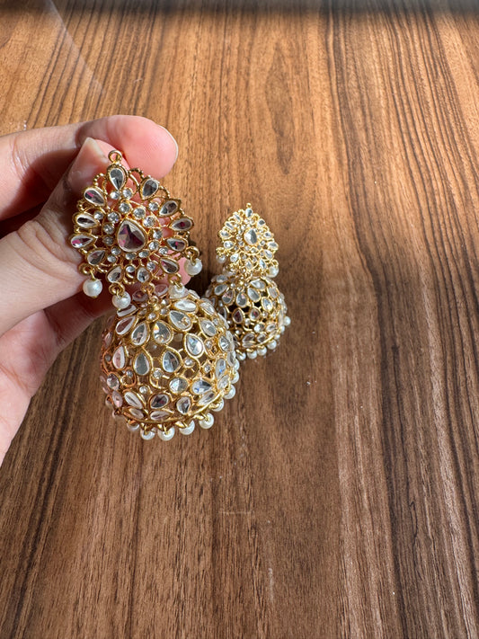 Mirror dome Jhumka