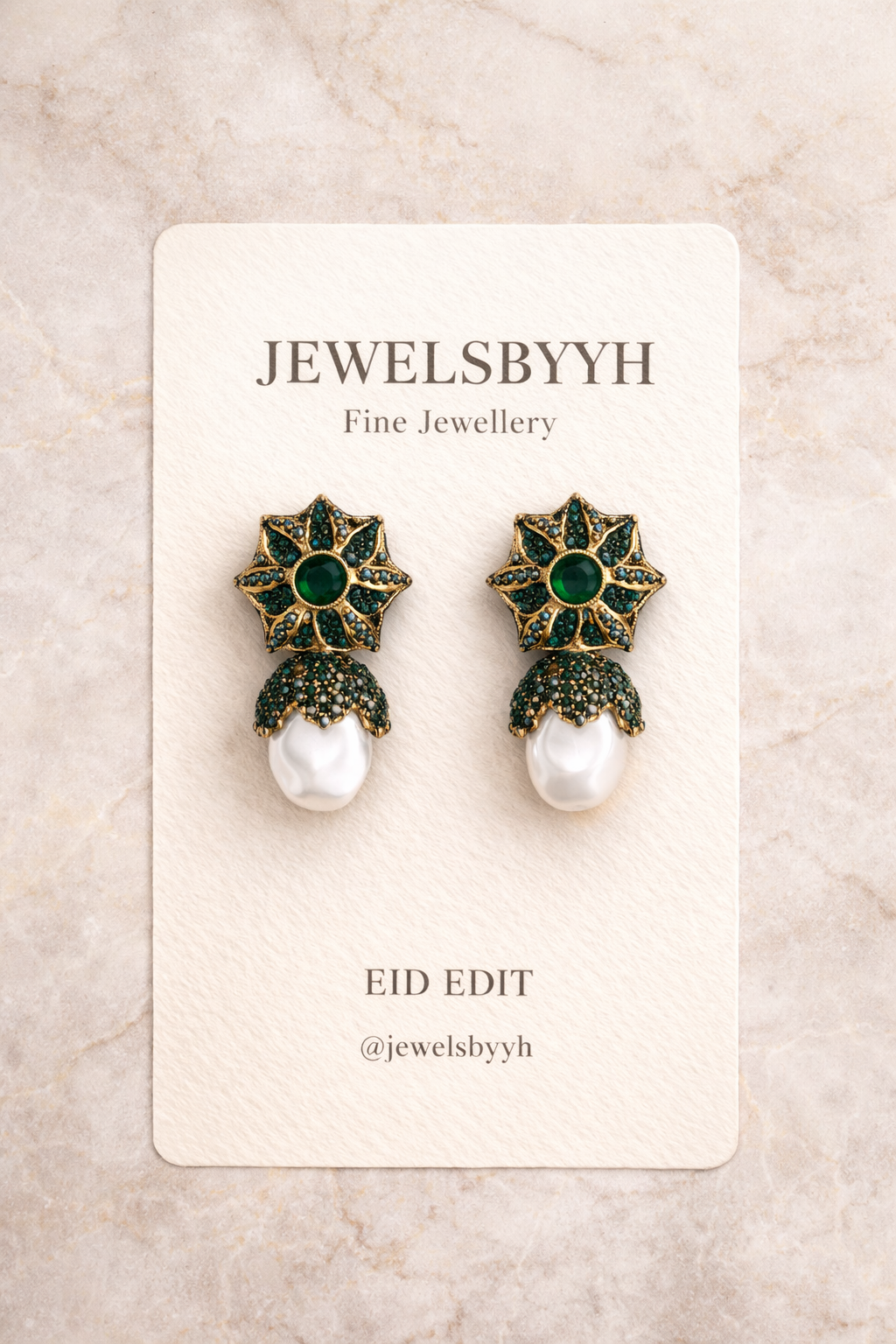 PEARL STATEMENT EARRINGS