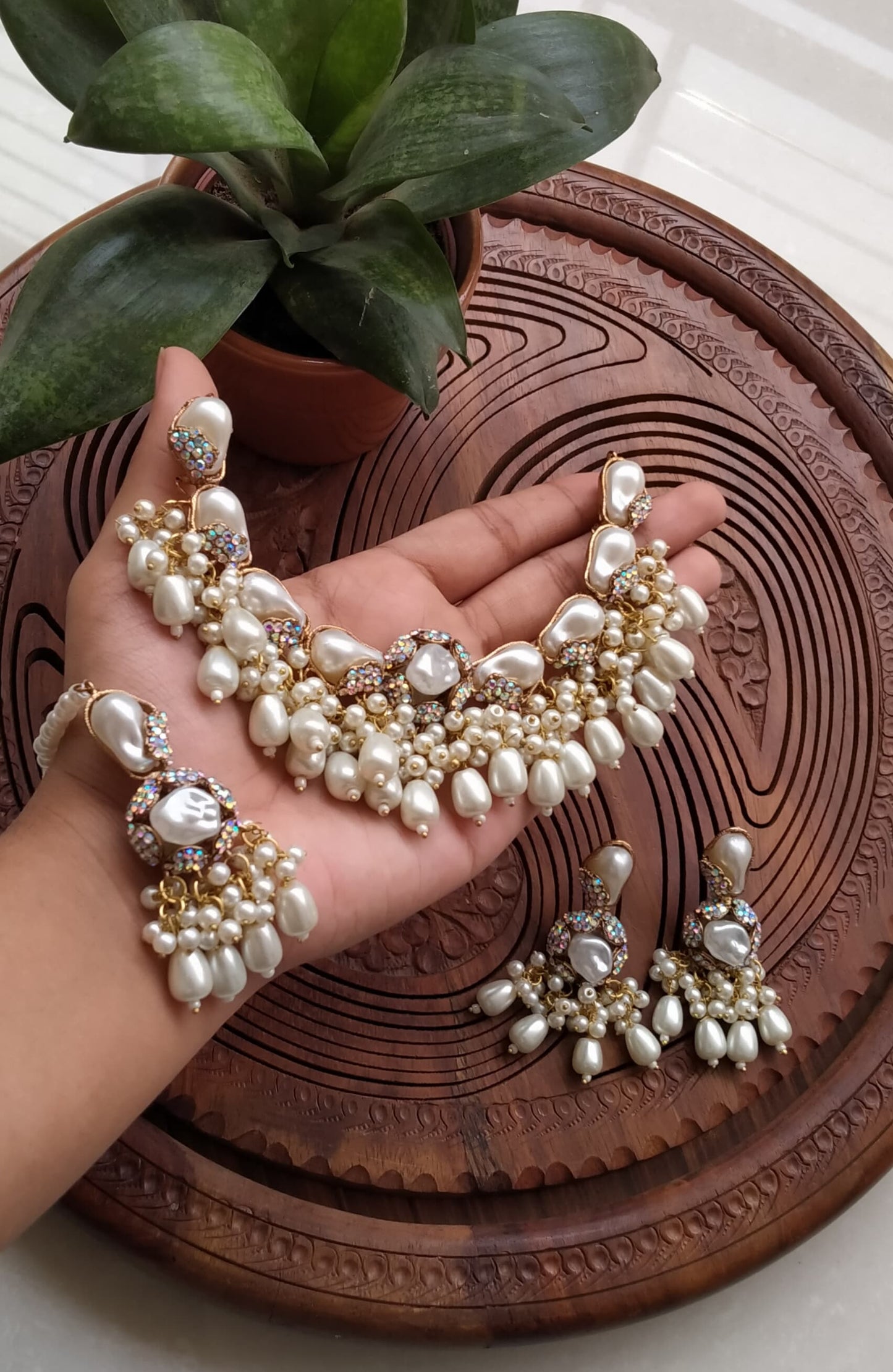 TURKISH STONE PEARL SET