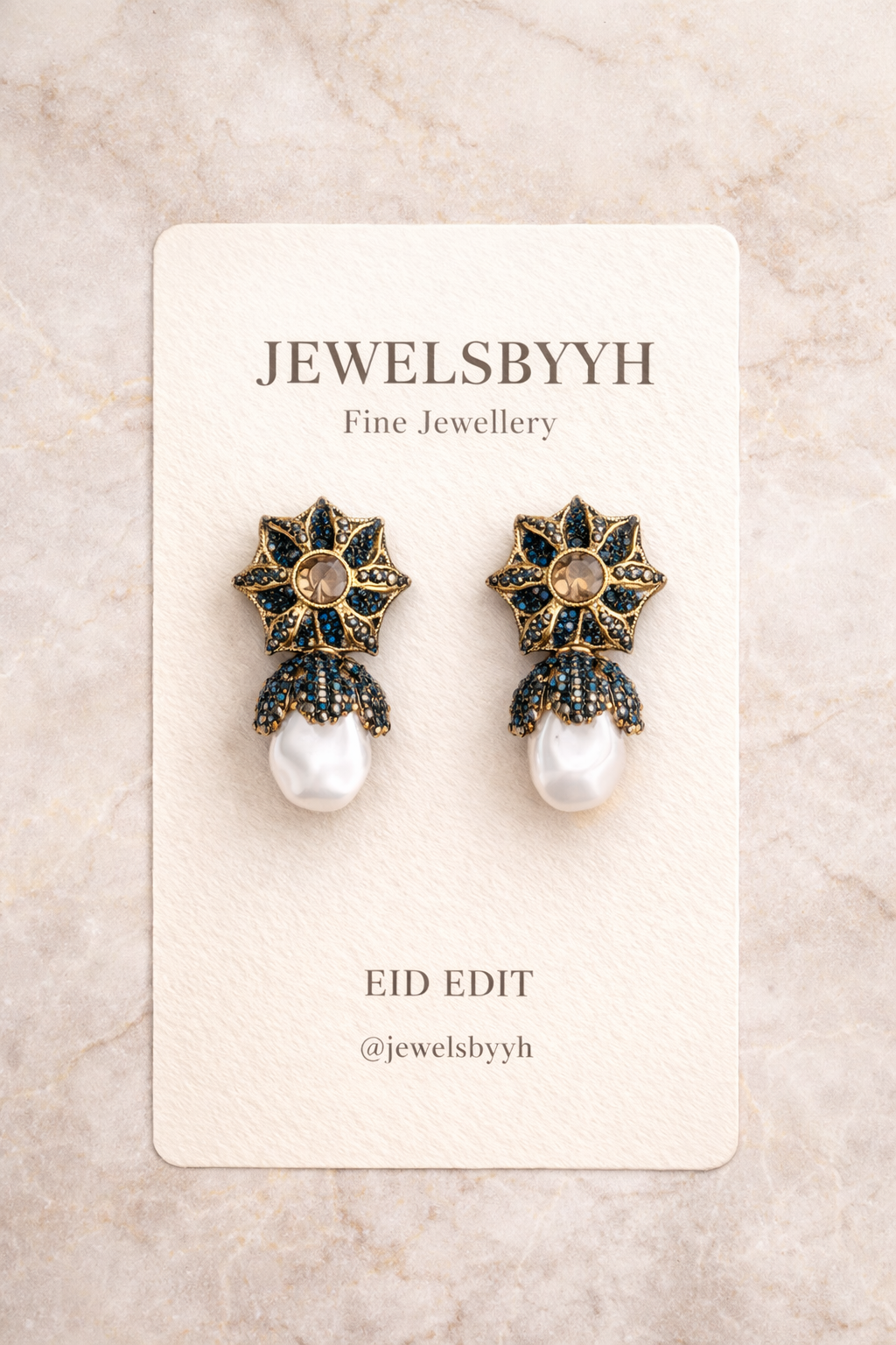 PEARL STATEMENT EARRINGS