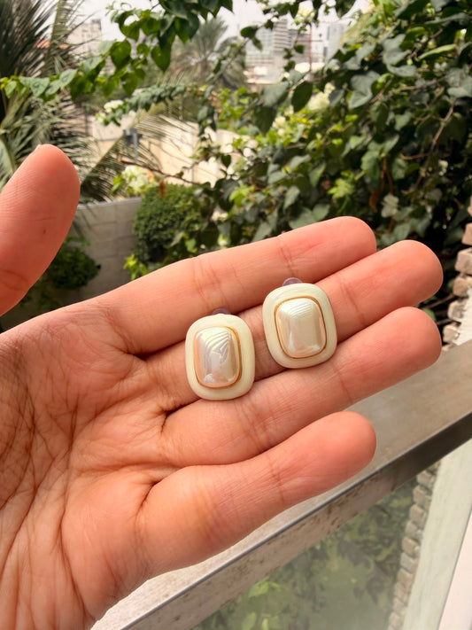 Ivory Pearl Studs