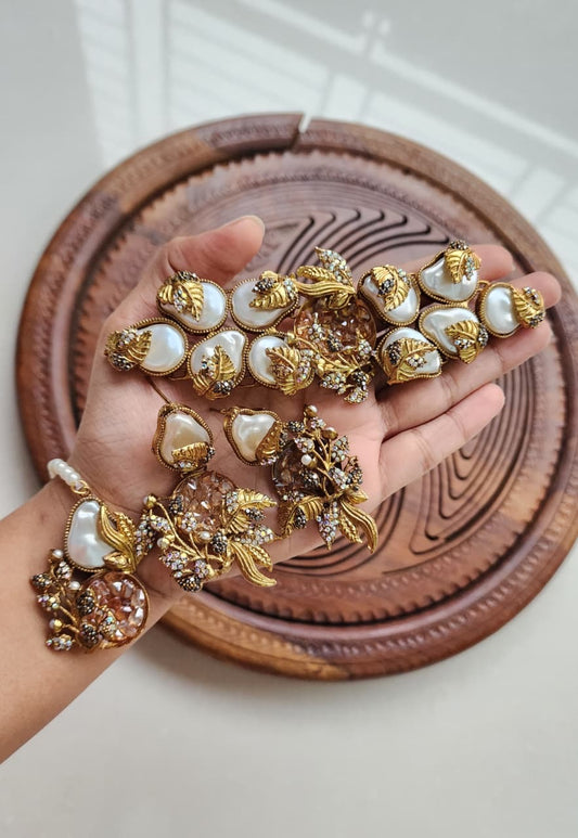 Royal Turkish Choker Set with Earrings