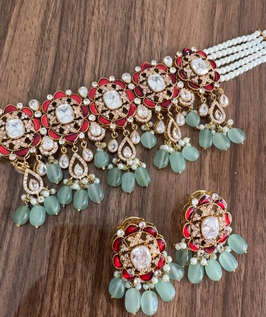 Minty Vow Choker set