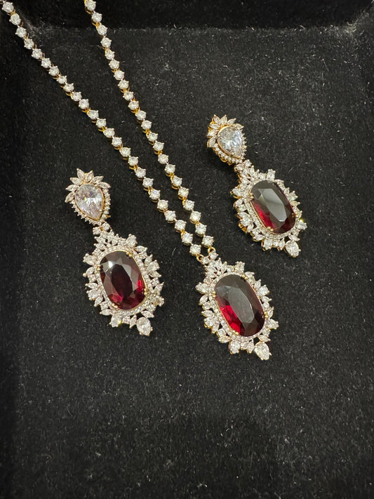 Diamond Ruby Mala Set