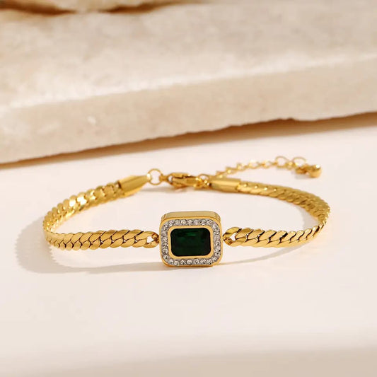Emerald Zircon bracelet