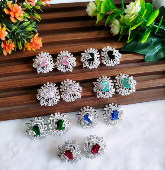 Bold stud earrings