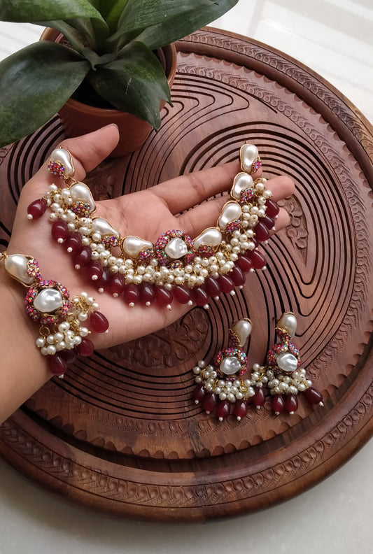 TURKISH STONE PEARL SET