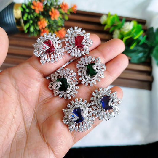 Bold stud earrings