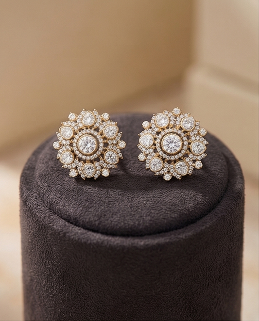 CELESTE ZIRCON STUD EARRINGS