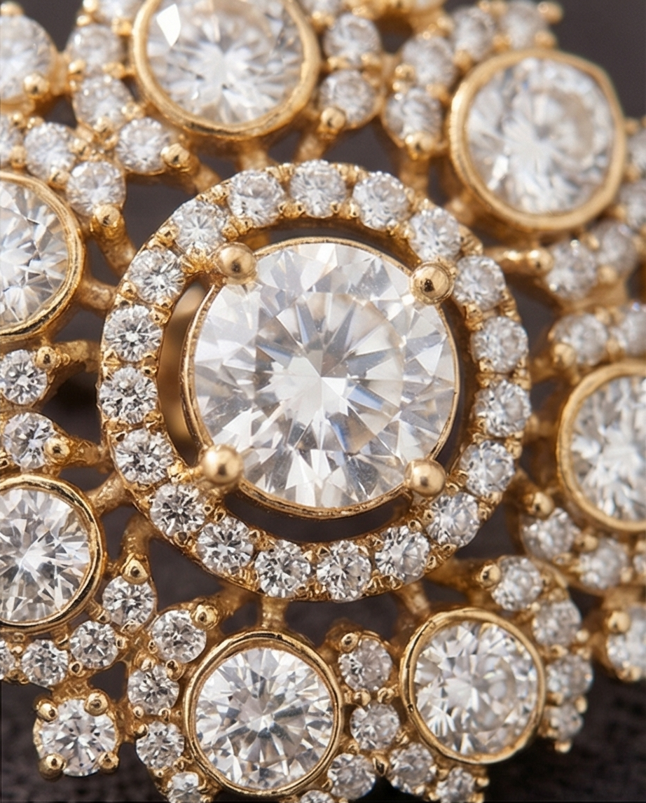CELESTE ZIRCON STUD EARRINGS