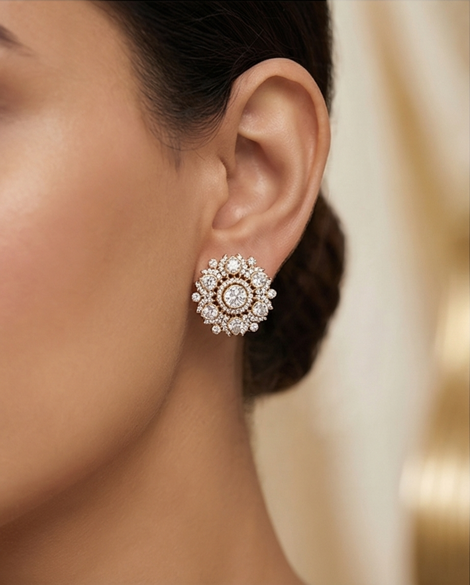 CELESTE ZIRCON STUD EARRINGS