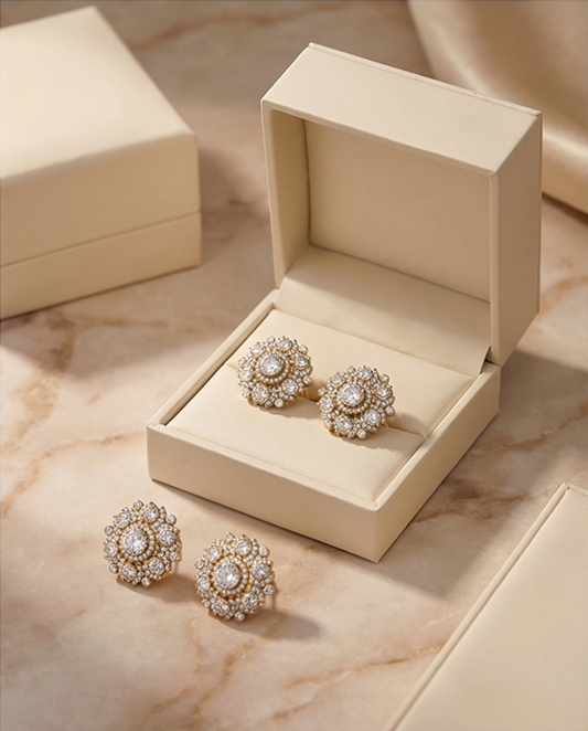 CELESTE ZIRCON STUD EARRINGS